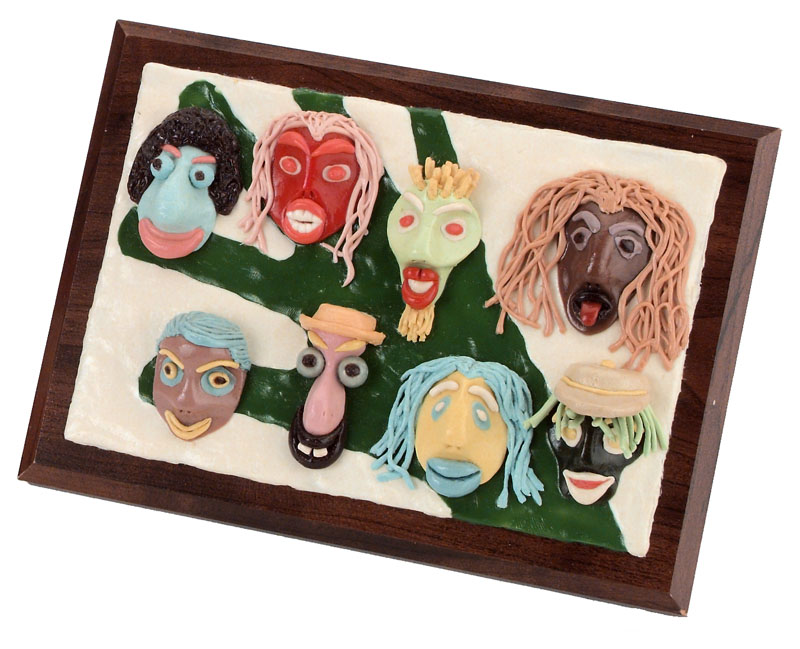 Heads and Hand, 150 Pieces of Gum