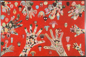 Heads and Hands, 1528 Pieces of Gum